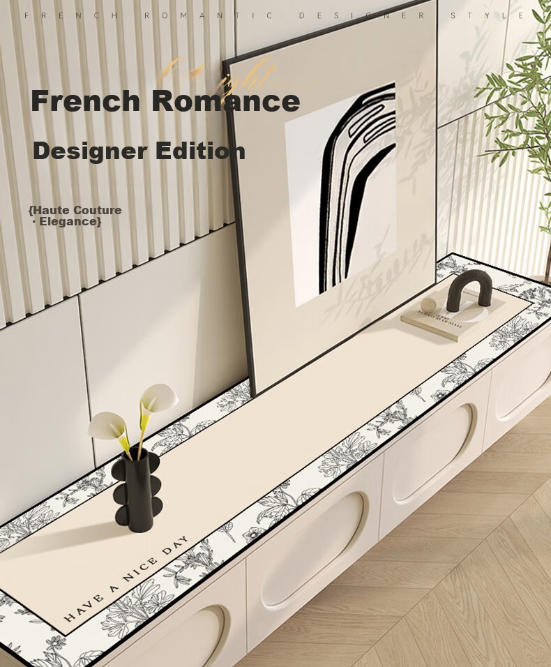 Fengliang Table Mat, TV Cabinet Protector Pad, Desktop Mat, Shoe Cabinet Countertop Pad, Waterproof, Oil-Resistant, Washable, Customizable, 30*100 1