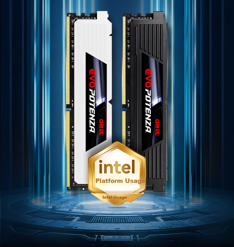 GEIL Jinbang 8GB DDR4 3200 Desktop RAM Tianjian Series Gunmetal Gray C18 2