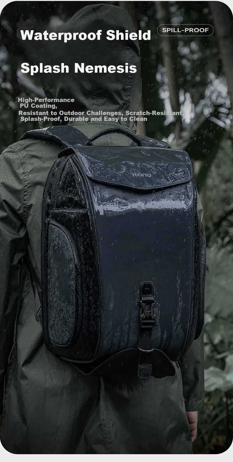 Llano C4 Light And Shadow Camera Bag Backpack Portable Small Size Photography Bag for Men And Women, Compatible with DSLR Mirrorless Cameras, Suitable for Sony Canon Fuji XT5 Nikon Z30/Z50 8