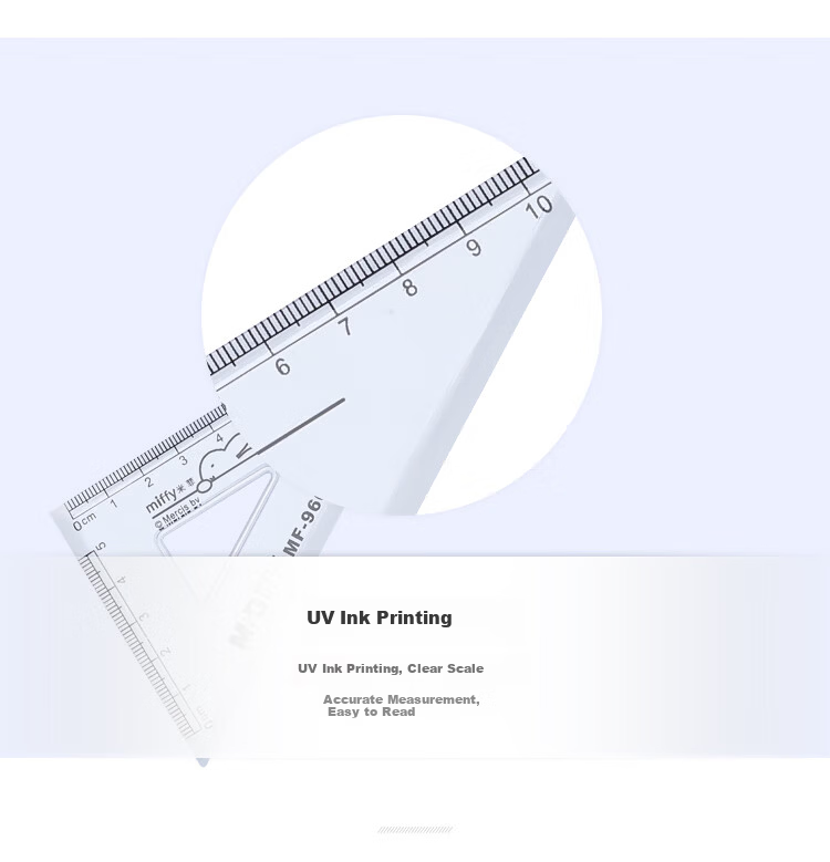 M&G Student Ruler Set Triangle Ruler Right Angle Ruler Protractor Drawing Tools 4-Piece Set MF9601 1 Set 3