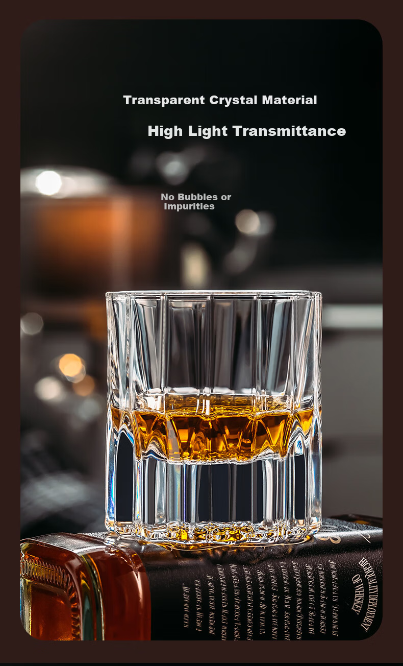 CRISTALGLASS Premium Luxury Whiskey Glass Set Edokiriko Crystal Glass Home Barware Beer Glasses 1