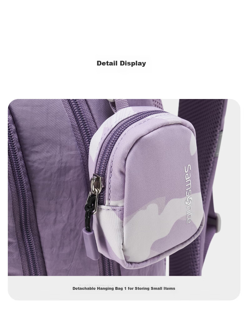 Samsonite Student Backpack 2026 New Arrival High School and Middle School Double Shoulder Bag High-Value Camouflage Large Capacity Laptop Bag NW4 13