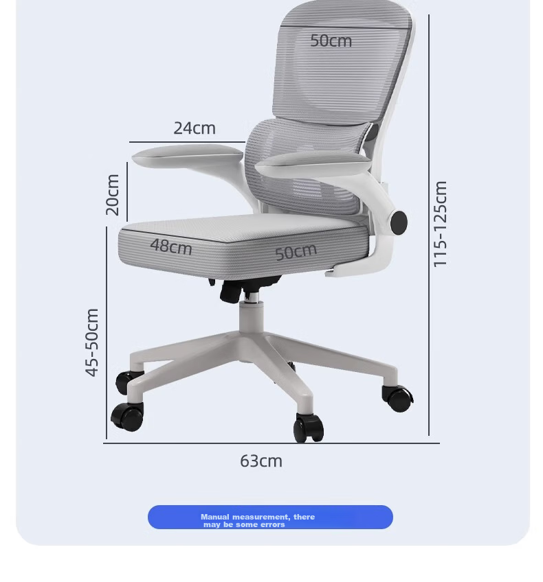 Chibilun Ergonomic Computer Chair Comfortable Office Chair for Long Sitting Dormitory Student Seat with Backrest 17
