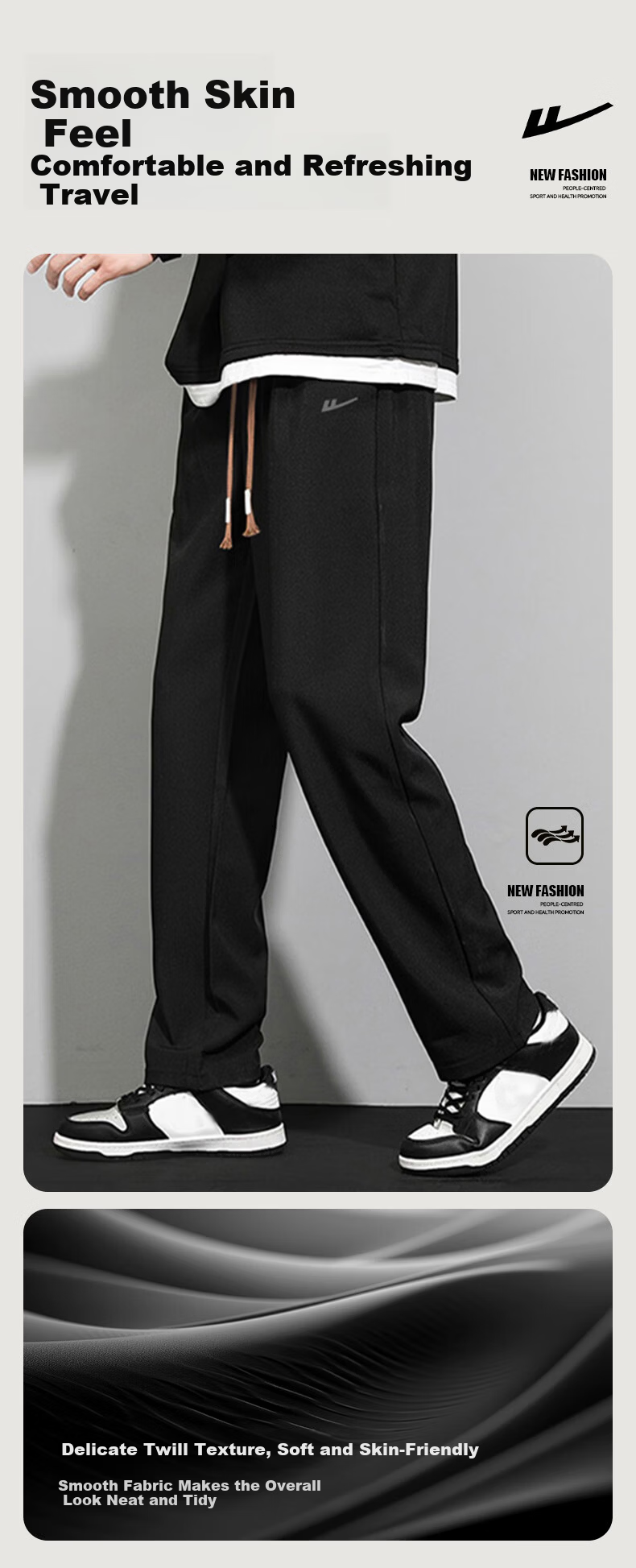 Warrior Pants, Summer Casual Trousers for Men, Lightweight And Loose-Fitting Straight-Leg Wide-Leg Pants, Versatile Sports Pants for Men in Summer 2