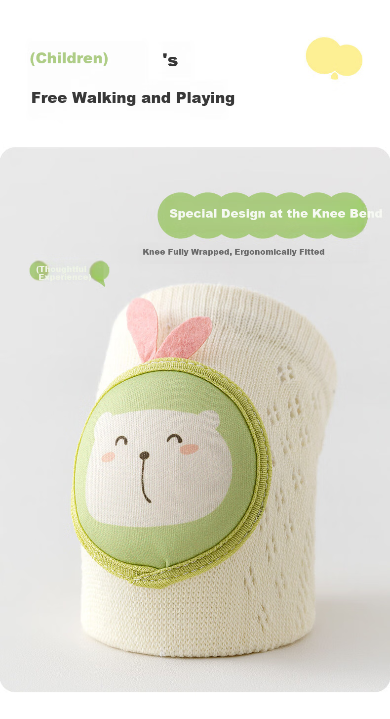 Baby Crawling Knee Pads Summer Thin Toddler Walking Knee Elbow Protectors Anti-Fall Safety Gear 4