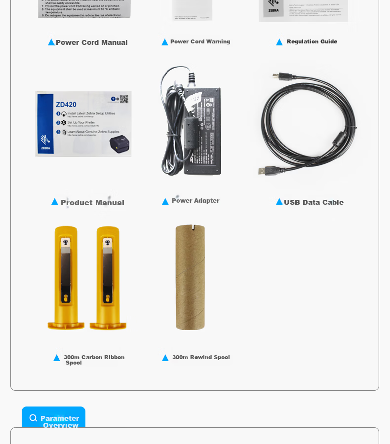 Zebra GT800 Upgraded ZD421T Barcode Label Printer Adhesive Asset Tag Thermal Express Electronic Waybill ZD421T 300dpi (Bluetooth + Ethernet) 14