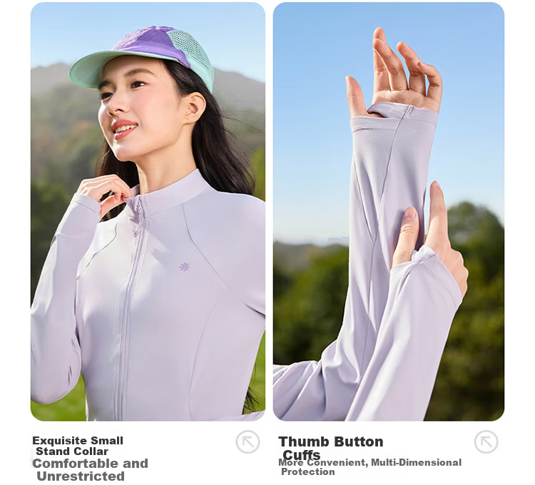 361° Women's Sunscreen Jacket Spring Summer UPF50+ UV Protection Sports Outdoor Slim Fit Stand Collar Coat 662624602-2 12