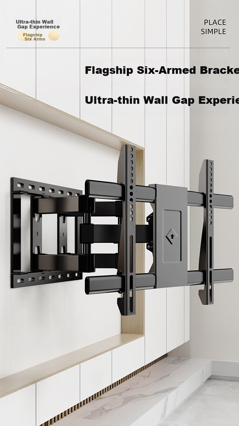 Behind the Scenes Hero TV Mount 32-80 Inch Telescopic Rotating Wall Bracket Compatible with Hisense TCL Thunderbird Xiaomi and More 1