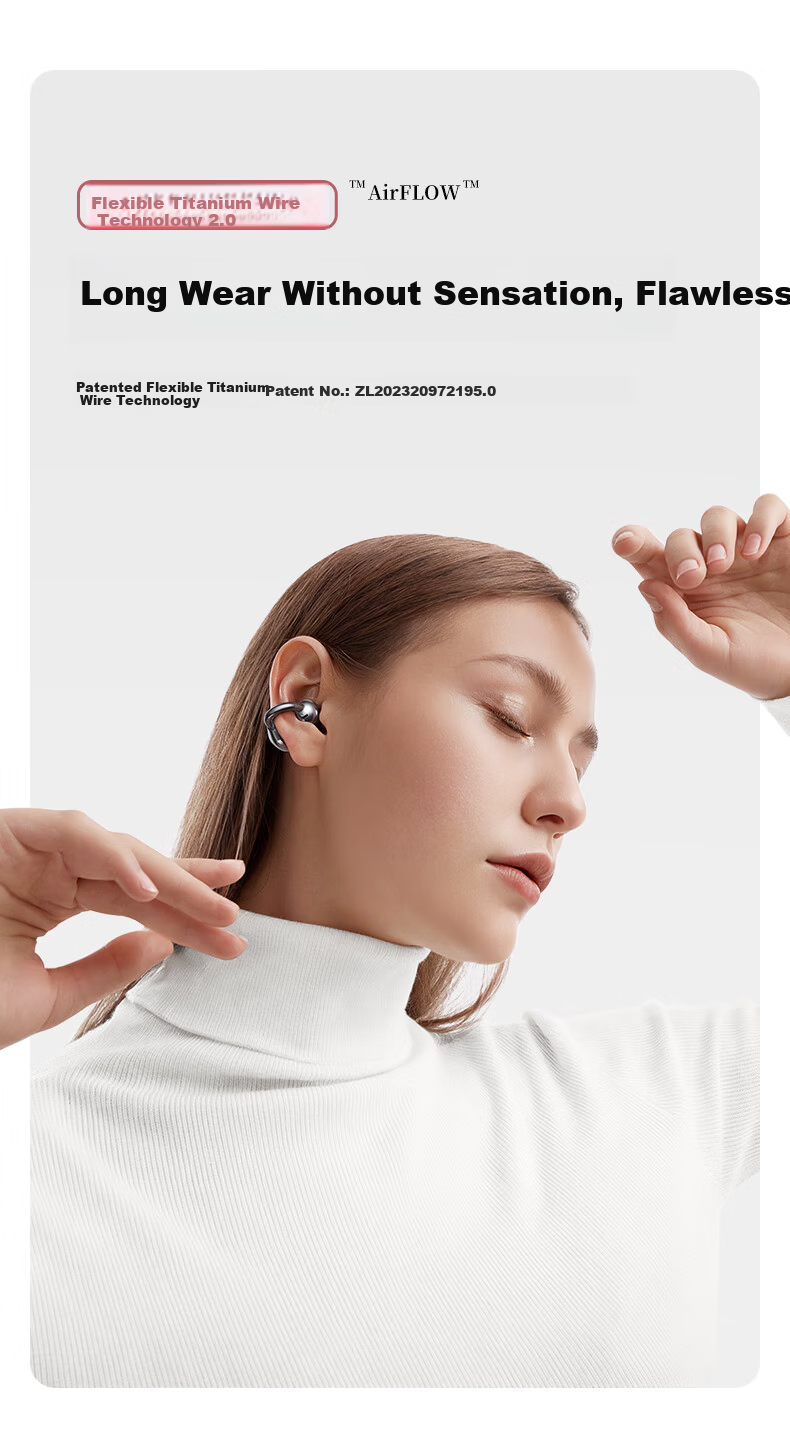 Jinyun (KINYO) [Women's Exclusive | Latest 2026 Model] Bluetooth Earphones Clip-On Semi In-Ear Two-Piece Two-In Long Battery Life, Comfortable for Extended Wear 16