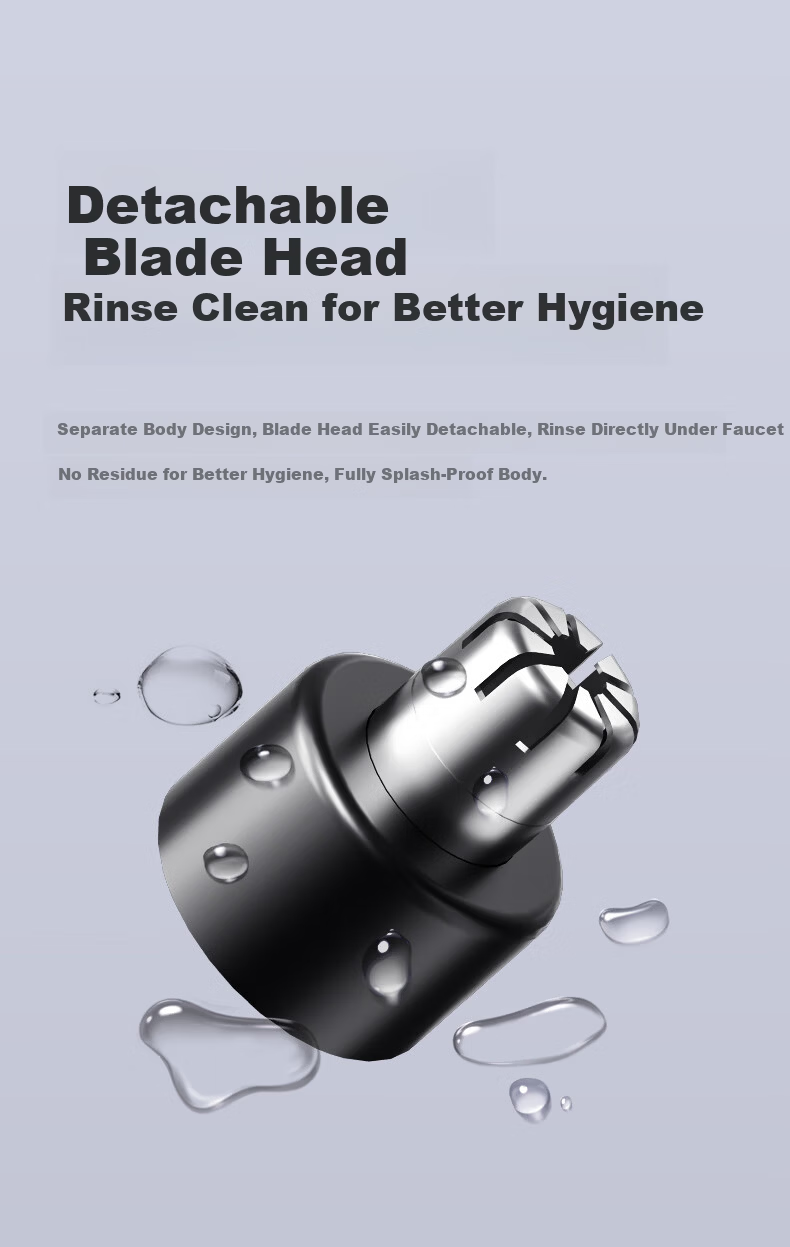 AUX Men's Portable Electric Nose Hair Trimmer Eyebrow Shaver Grooming Tool Birthday Gift for Boyfriend 18