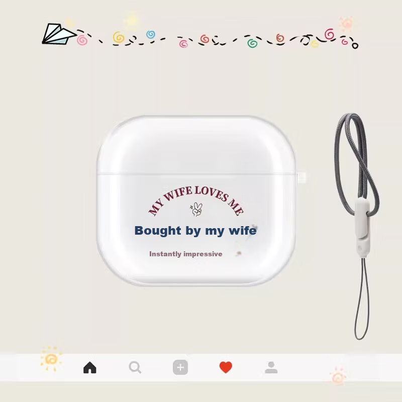 Beiyipin Cute Protective Case for AirPods Pro 2 Transparent Earphone Cover Compatible with Apple AirPods Pro Second Generation 5