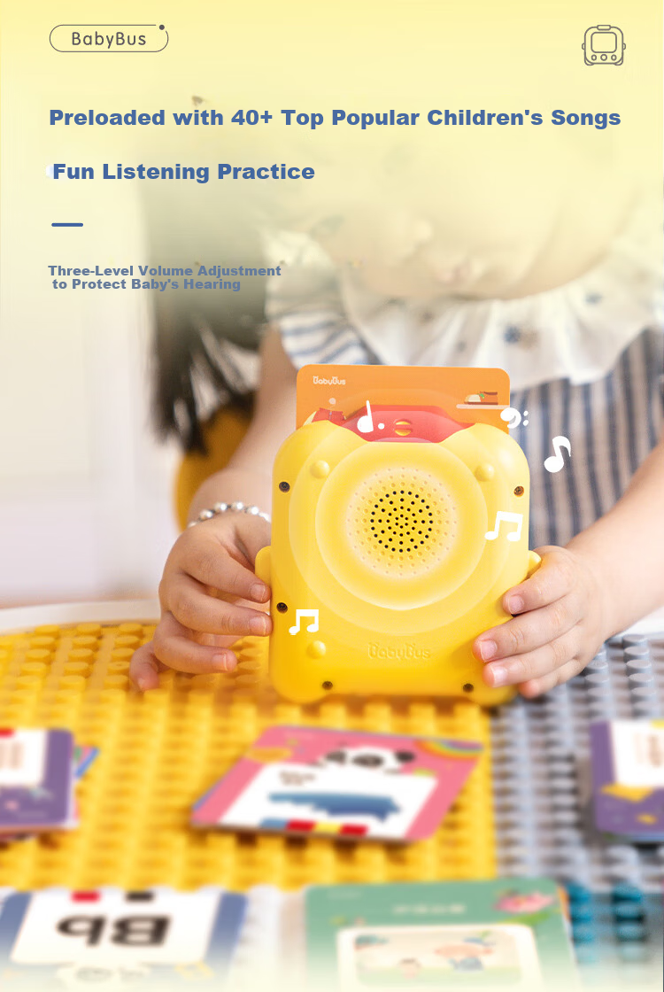 BabyBus JoJo English Literacy Pinyin Cognitive Card Machine 1-3 Years Early Education Educational Toy Children's Birthday New Year Gift 11