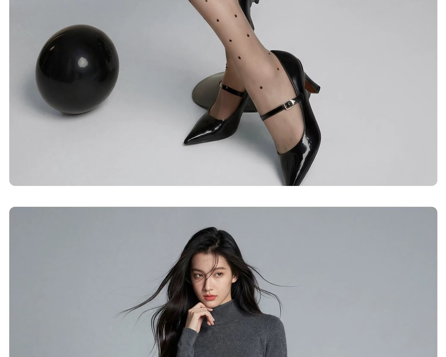 Bonas Polka Dot Black Sheer Anti-Snag Thin Spring Summer Premium Black Stockings Nude Effect Sexy Tights Pantyhose 20