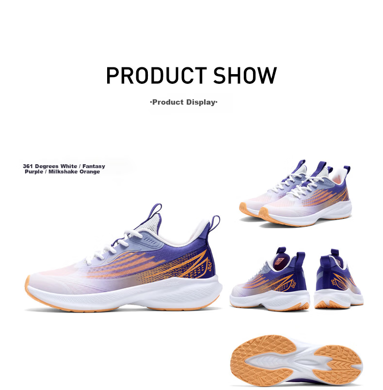 361° Flash Speed 3.0 Children's Racing Running Shoes, Summer Youth Breathable Quick-Rebound Sports Exam Shoes, White, Size 40 23