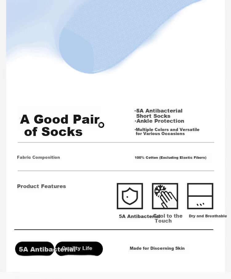 LangSha Spring Summer New Men's Socks Pure Cotton 5A Antibacterial Mesh Breathable Odor-Resistant Casual Men's Socks Summer 2