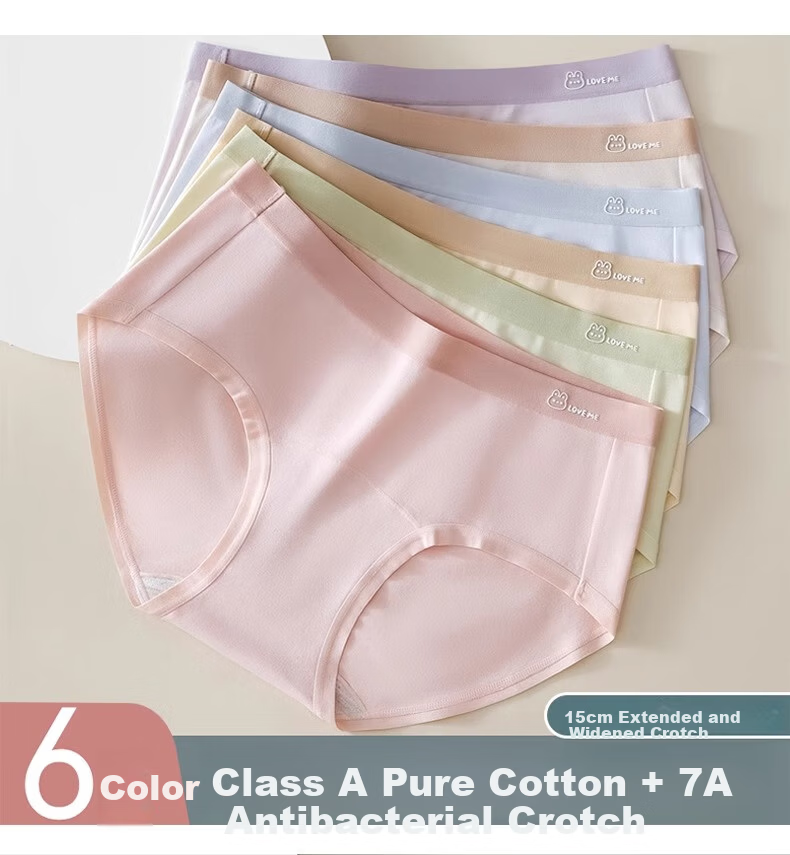 Dingguagua Girls' Seamless Underwear for Children And Teens, Antibacterial Triangle Panties for School-Age Girls Aged 10 to 14 during Puberty 17