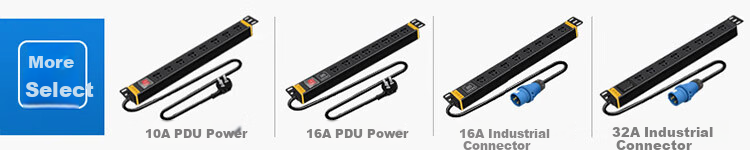 MAXCENT PDU Cabinet Socket, 8 Outlets, 16A Input, 10A Output, New National Standard High-Power Power Strip, Switch, Anti-Detachable Power Strip, Customizable MC3865F 1