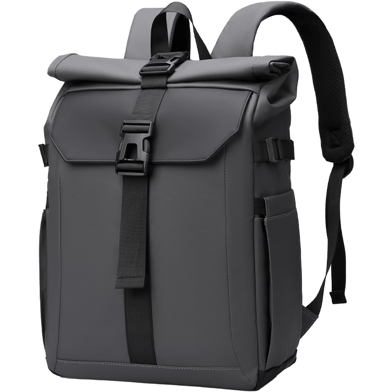 NVV Men's Backpack Large Capacity Laptop Bag 16/15.6 Inch Commuter Travel Lightweight Trendy Fashion Backpack NB-BLB-4 Dark Gray