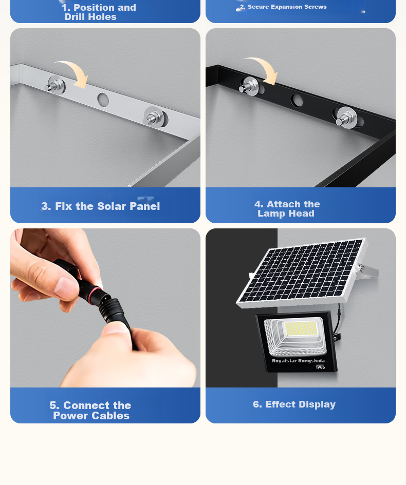 Royalstar Solar Garden Light Outdoor Lighting Home Street Lamp LED Waterproof Floodlight Outdoor Landscape Light 25