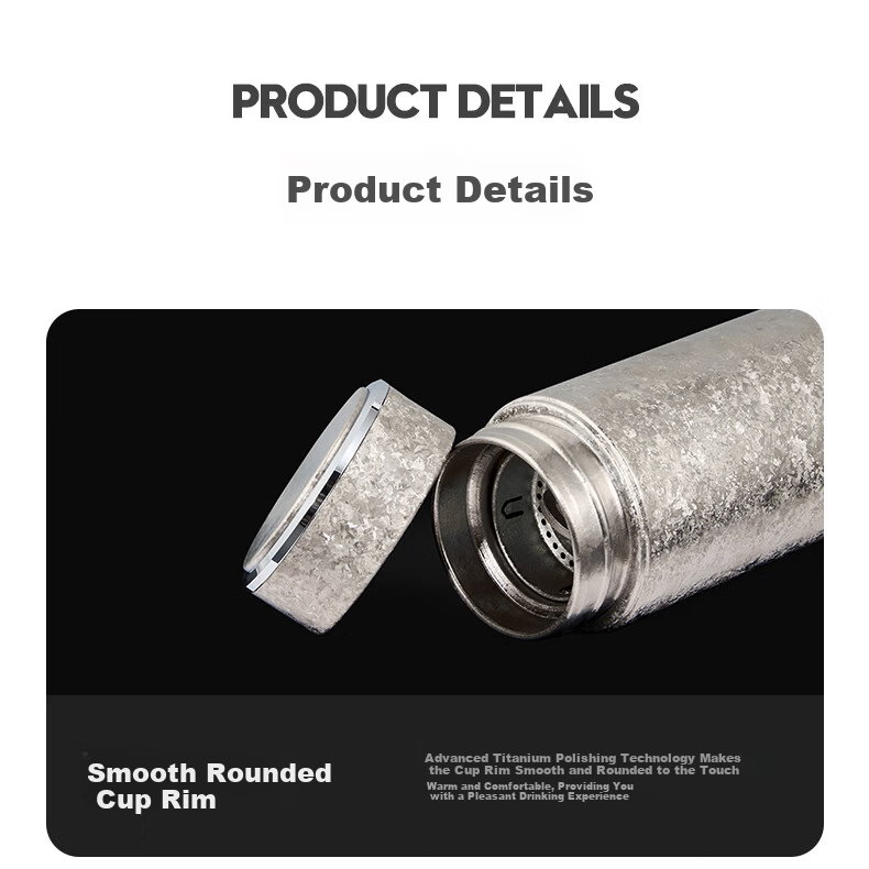 IMOGY Pure Titanium Insulated Double-Layer Tea Separation Cup High-Value Business Portable Car Water Bottle 14