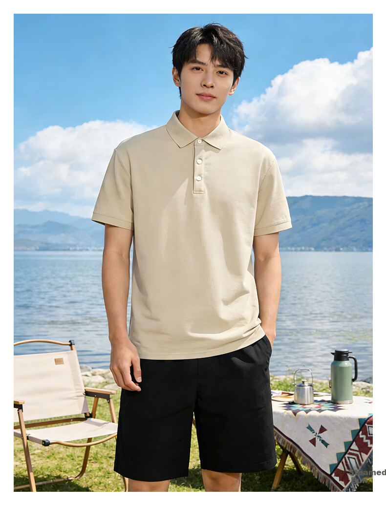 Baleno Men's Polo Shirt Short Sleeve T-Shirt 2026 Summer New Casual Loose Commuter Versatile Collared Half Sleeve Top 10