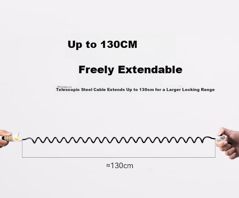 ROCKBROS Bicycle Lock Motorcycle Helmet Lock Electric Bike Mountain Road Bike Password Portable Anti-theft Sanhua Black Cat 14