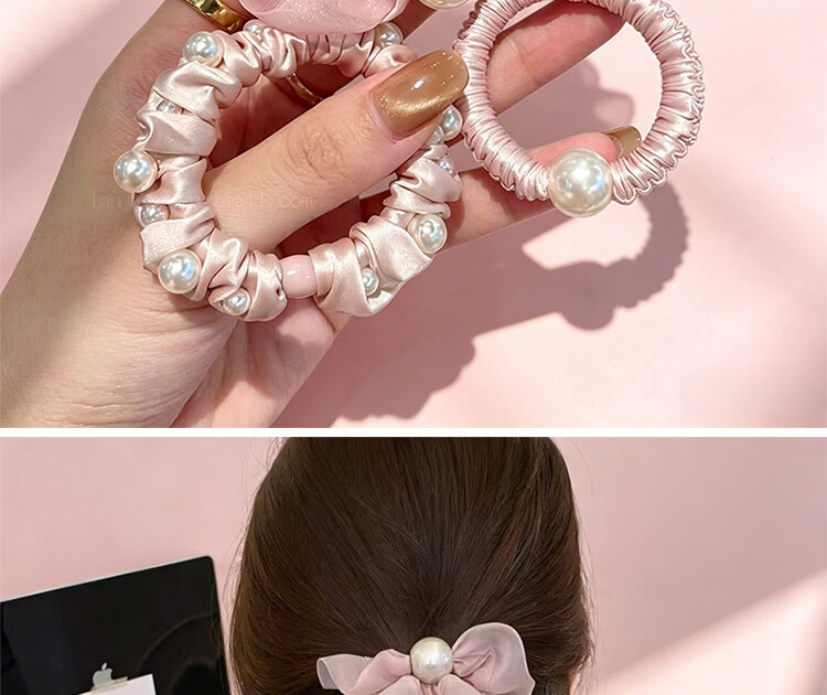 Beauty Note High Elastic Hair Tie for Women, Hair Band, No Hair Damage, Rubber Band, Student Hair Accessory for High Ponytail and Bun 4