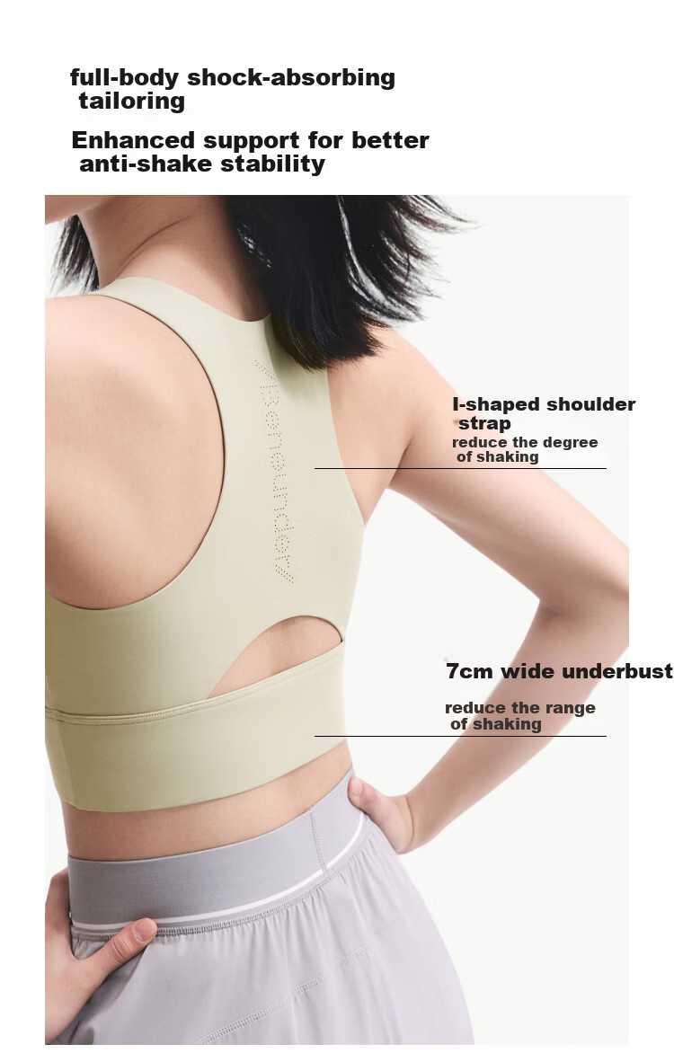 Banana Under High-Strength Sports Bra Vest for Women Running Shockproof Anti-Sagging Yoga Top Outerwear 6