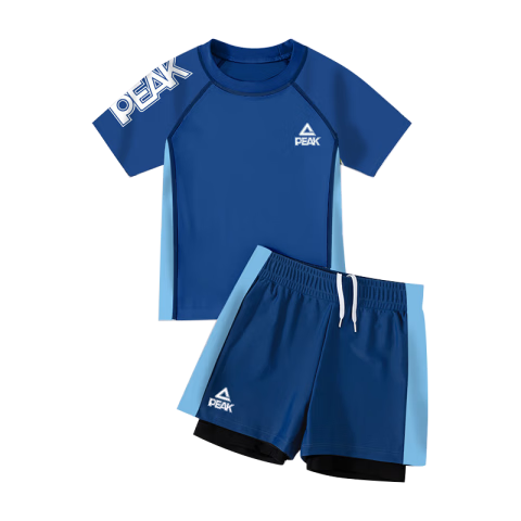 PEAK Children's Swimwear, Boys' Quick-Dry Two-Piece Anti-Embarrassment Swimsuit, Swimming Trunks And Swimwear for Teenagers, Youth Swimming Gear