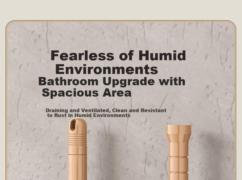 Xinpei Mop Hanger Hook, Broom Holder, Fixed Rack, No Drilling Required, Toilet Mop Clip, Bathroom Storage Shelf 16