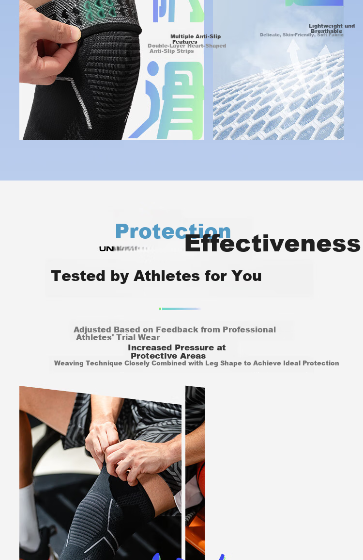 Under Armour Lightweight Knee Pads for Men's Sports, Professional Knee Protection for Running, Basketball, Badminton, Jump Rope, Warm And Non-Slip 5