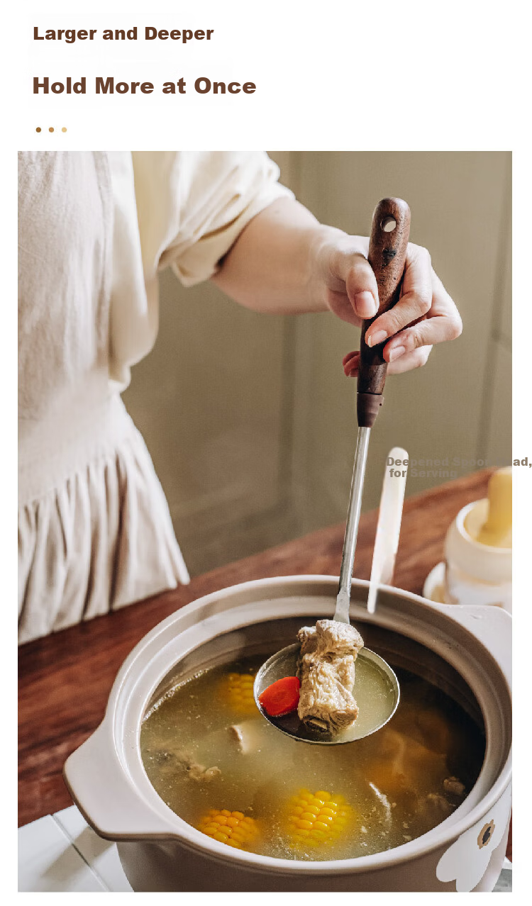 Shuke Stainless Steel Soup Ladle Hot Pot Skimmer High Temperature Resistant Integrated Oil Strainer Spoon Filter Mesh Scoop 3
