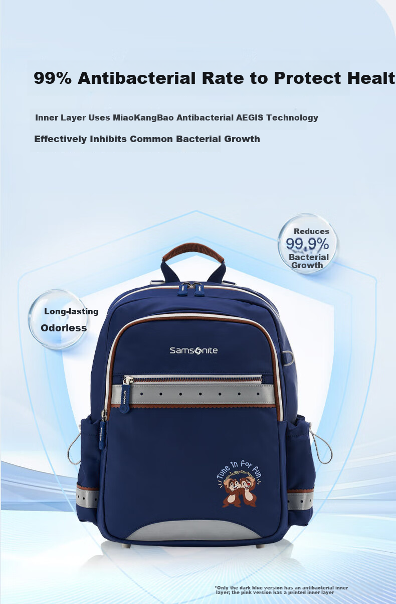 Samsonite Disney TU7 Antibacterial Lightweight Large Capacity Backpack for Boys Grades 1-5 9
