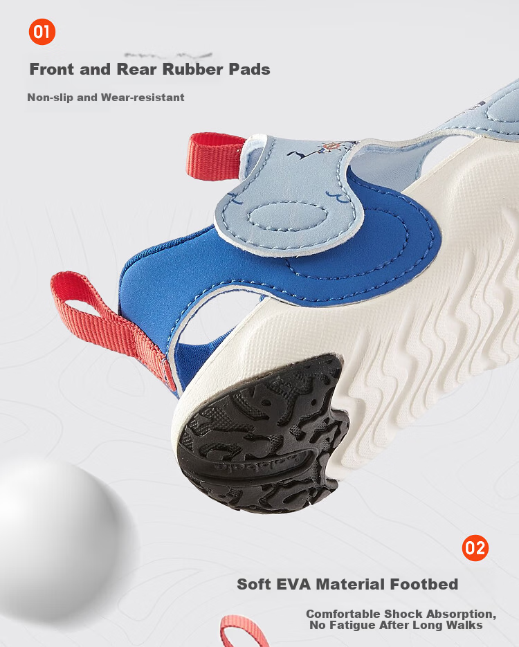 BALABALA Children's Shoes, Toddler Walking Shoes for Boys And Girls, Sandals, New Fashion Summer 2026, Outdoor Sports Shoes for Kids, Anti-Collision Toe Desig 4