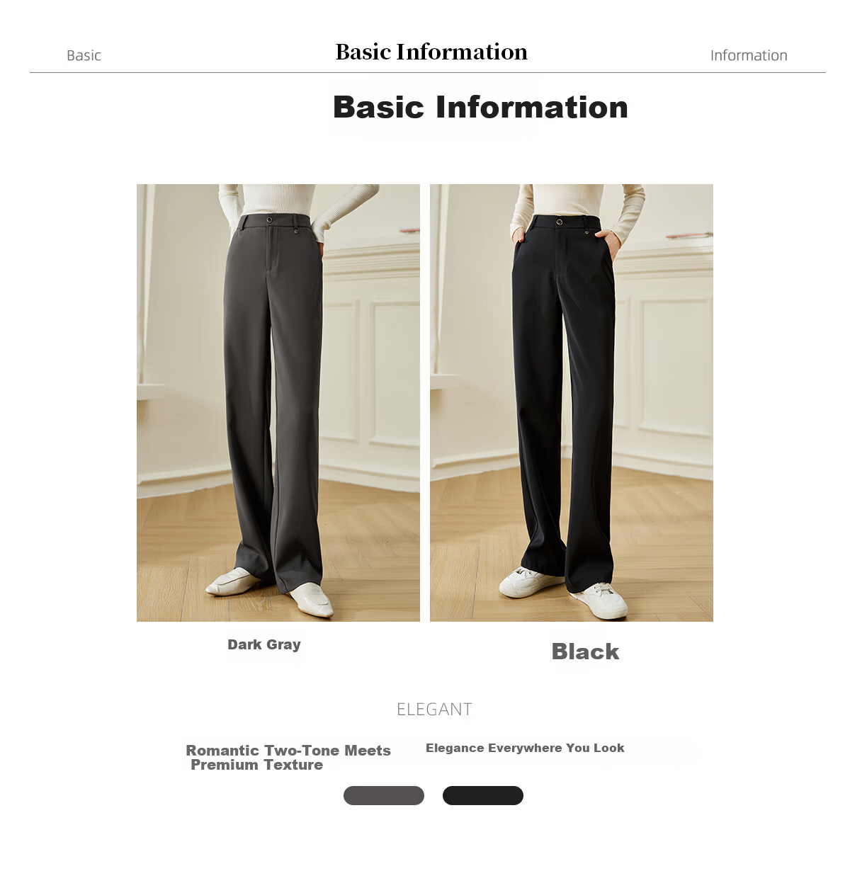 Chushen Spring And Autumn Casual Pants for Women, Wilderness Maillard High-Waist Straight Slimming Versatile Commuter Suit Pants S143K2020 7