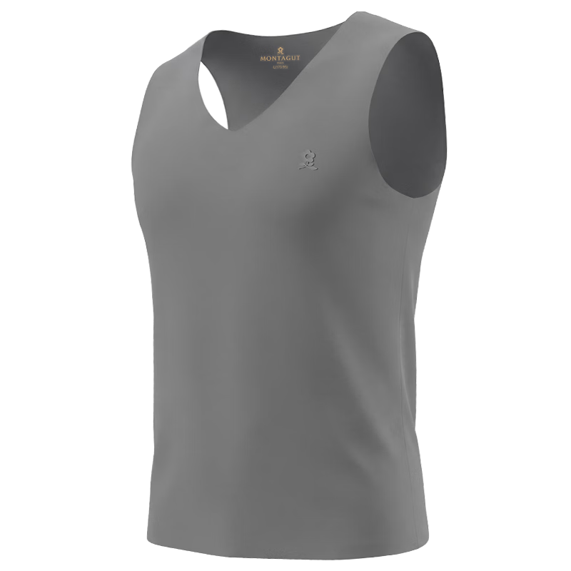 MONTAGUT Modal Seamless Tank Top for Men, Thin Undershirt, Sleeveless Undershirt, Slim-Fit Athletic Vest, Undershirt for Summer