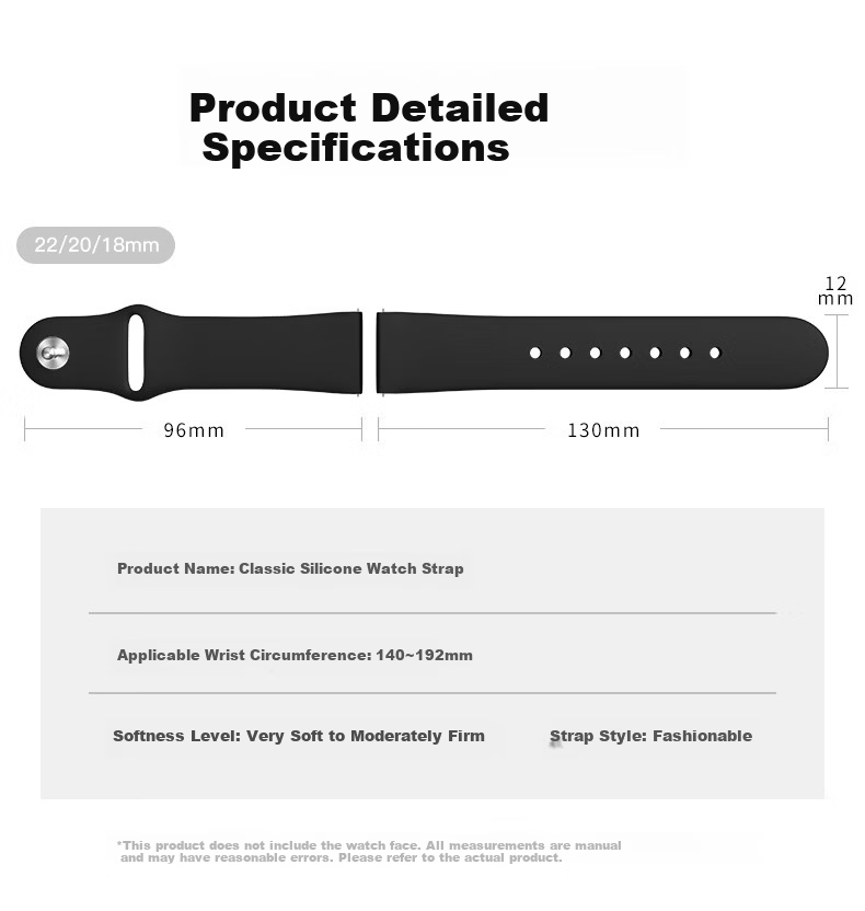 Binghong Compatible Huawei GT6 41mm Watch Strap, Huawei Watch 5 Strap, GT5, GT5 Pro, GT4, GT3, GT2 Pro Silicone Press Button Strap for Men and Women - Ice Crystal Blue 18mm 7