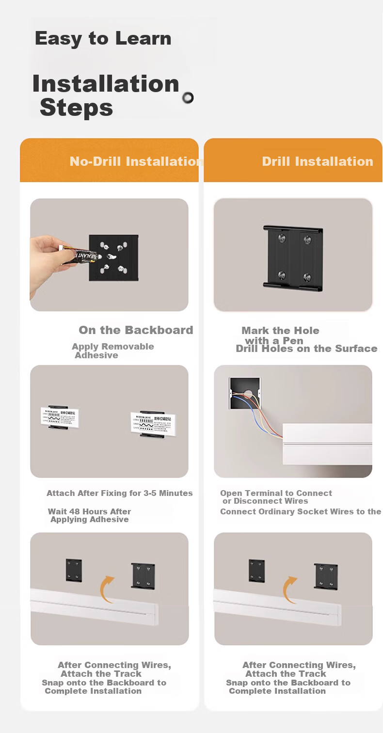 AUX British Standard Track Socket Portable International Multi-Functional Power Strip UK 13A Surface Mounted Hong Kong Style 50CM + 3 Adapters Black 14