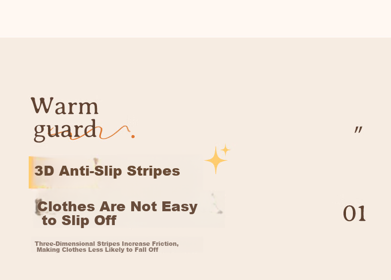 Baicaoyuan Non-Marking Clothes Hangers, Anti-Slip Wide Shoulder Thickened Hangers, Household Milk White 20-Pack 4
