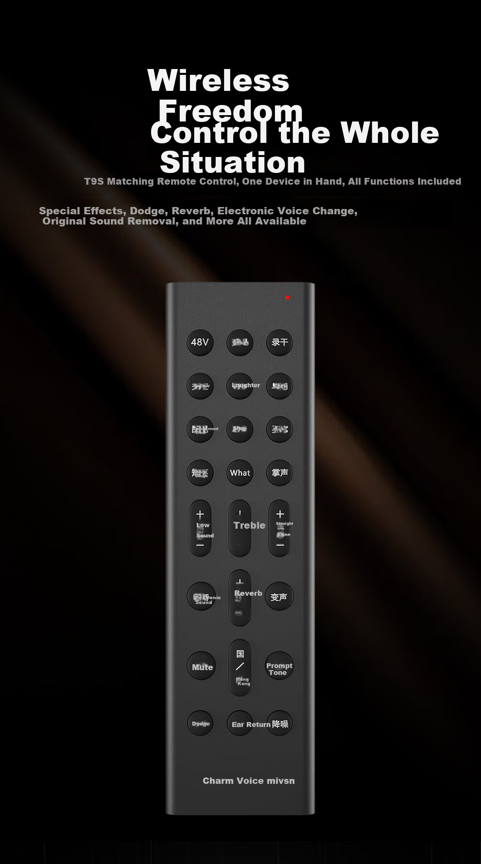 Meisheng T9S Sound Card Live Streaming Equipment Complete Set for Karaoke, External Mobile Phone And Computer Microphone, Wireless Microphone, Douyin Singing Recording, Voice Acting, Gaming, Outdoor Live Streaming Professional Kit 18