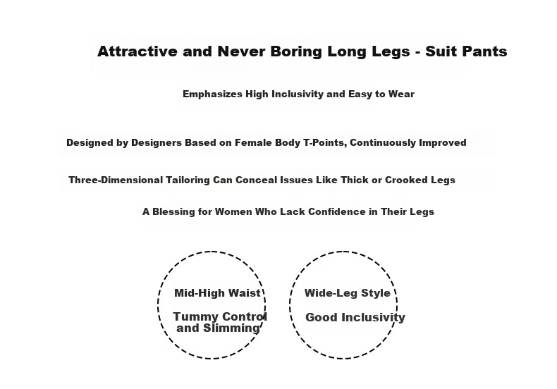 LangSha High Waist Straight Leg Suit Pants for Women Spring Summer Lightweight Draped Slim Wide Leg Casual Work Trousers 3