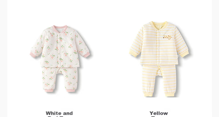 BALABALA BalaOne Baby Outfit Set, Infant Pajamas, Long-Sleeve Loungewear for Boys And Girls, Quilted, 208425134202 8