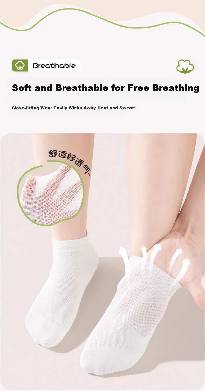 BADIGAO Disposable Children's Socks Portable No-Wash Daily Use Travel Military Training Breathable Odor-Resistant Mid-Length Baby Socks 4
