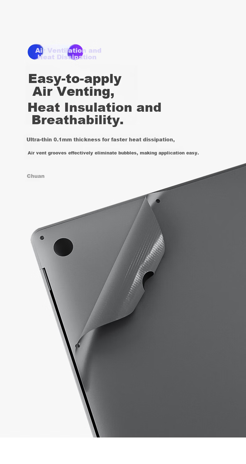 DiYi Workshop Protective Case Film for Apple MacBook 13.3-inch Laptop Pro 13 M1/M2 Body Sticker A1706/1989/2159/2251/2289 2
