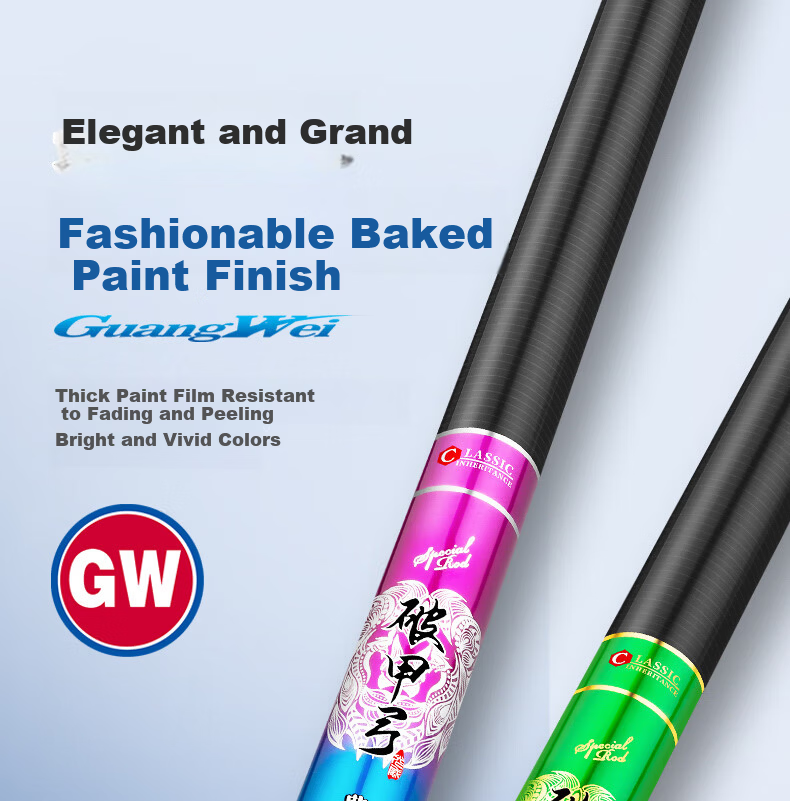 GW 3.6m 28-Tune Armor-Breaking Bow Premium Edition Ultra-Light Ultra-Hard Fishing Rod Hand Rod Tai Fishing Rod Lake Reservoir All-Purpose Fishing Pole 12