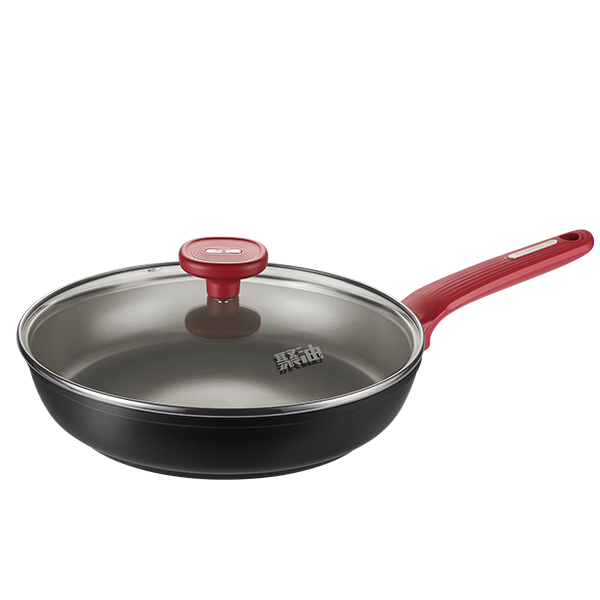 ASD Flat Frying Pan Non-stick Titanium Ceramic Coating 26cm Steak Egg Cooking Pan Compatible with Induction Cooker J1WJ