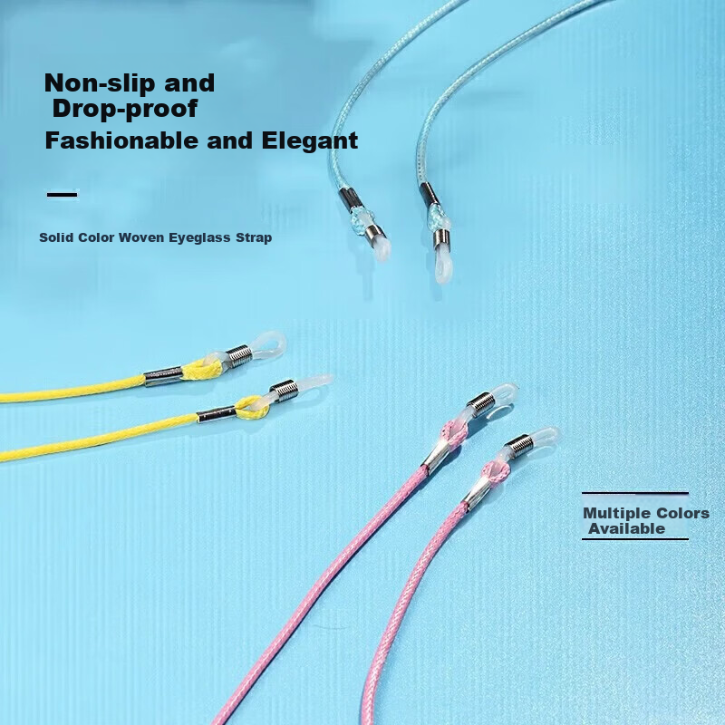 Eyeglass Chain Anti-Lost Neck Strap for Children and Adults Wax Cord Eyewear Holder