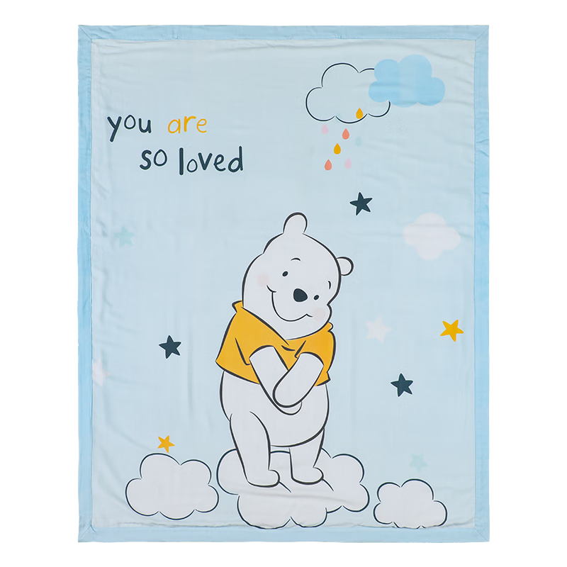 Disney Kids Kindergarten Summer Cooling Blanket Baby Bamboo Fiber Gauze Quilt Mickey
