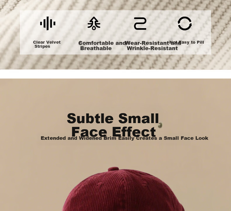 Red Dragonfly Women's Autumn Winter Warm Baseball Cap Korean Style Outdoor Sunshade Sunscreen Large Head Circumference Slim Face Duckbill Hat 5