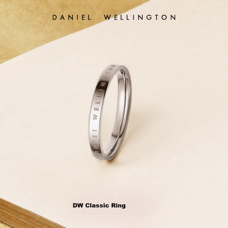 Daniel Wellington DW Classic Couple Ring Starlight Silver Size 48 Birthday Gift for Her DW027